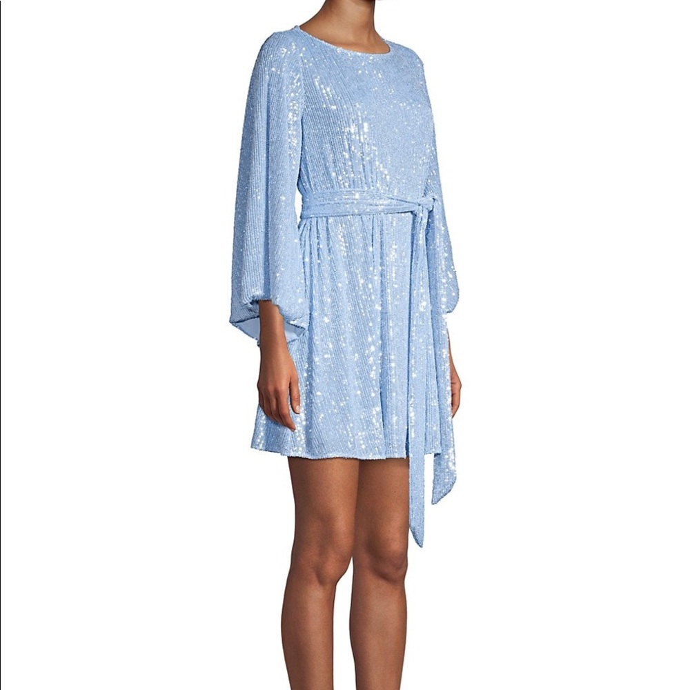 Maggie Sash Sequin Mini Dress